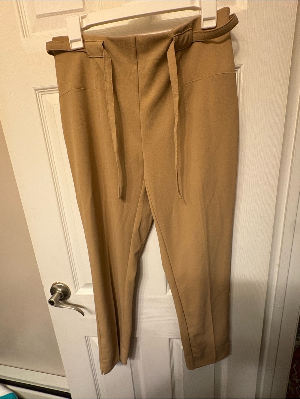 Women’s Tailored Drawstring Trousers - Camel